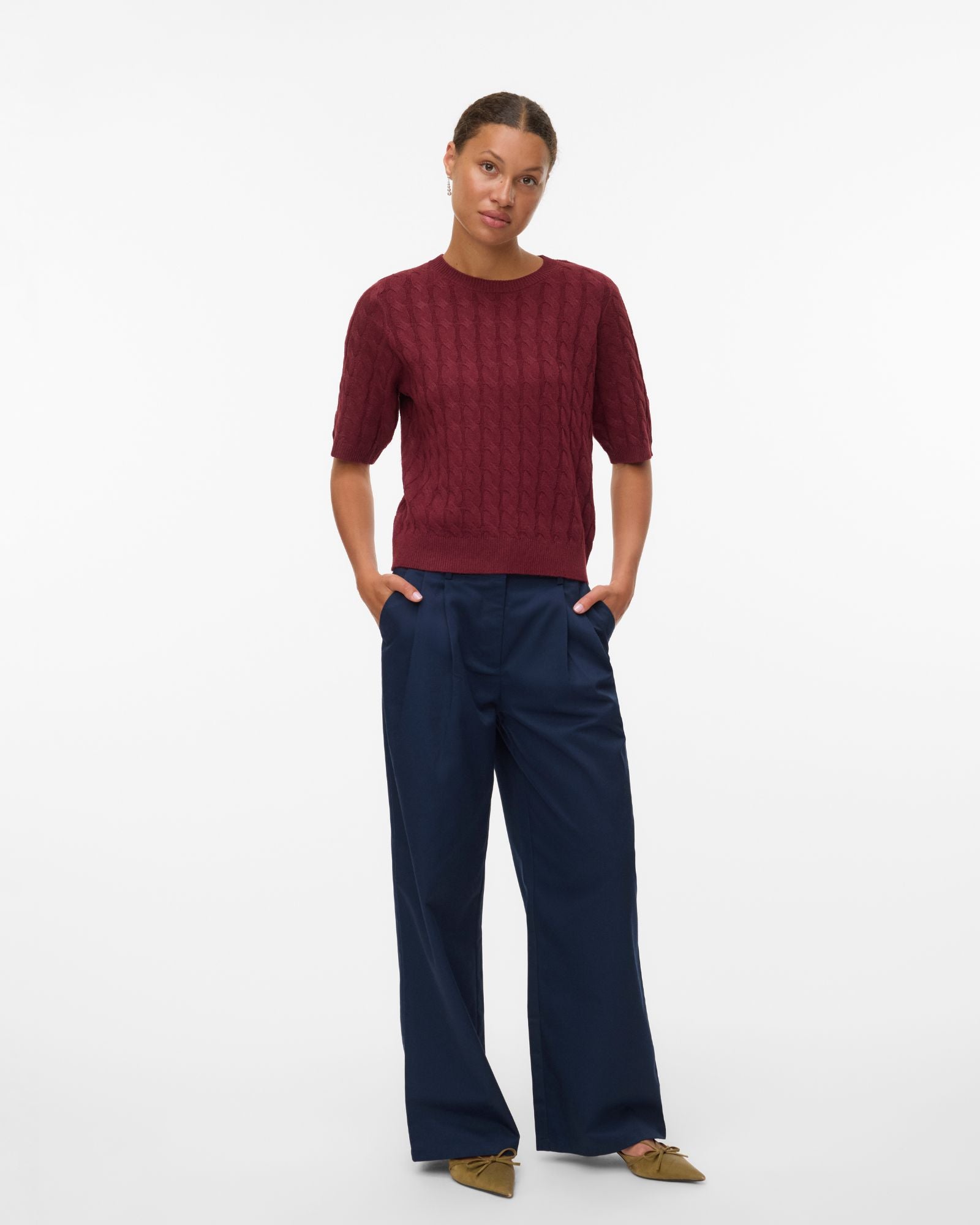 AWLORELLA COLLARED KNIT